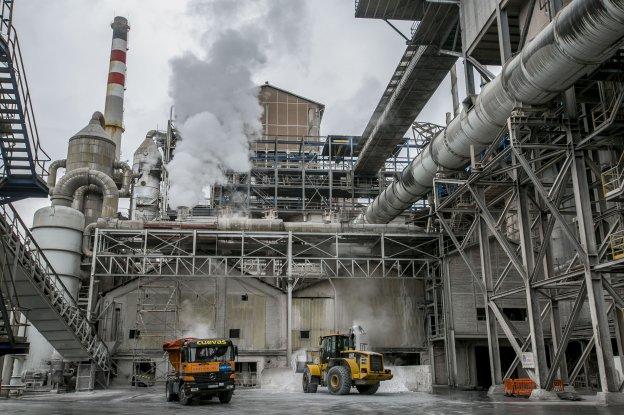 Instalaciones de Solvay, en Barreda. 