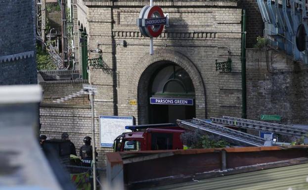 Estación de Parsons Green tras el atentado.