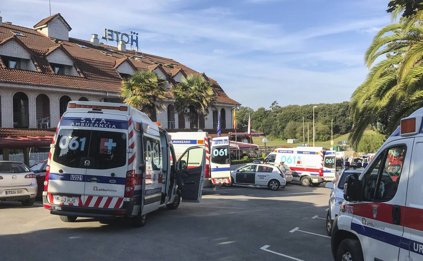 Fuga de gas en un hotel de Isla