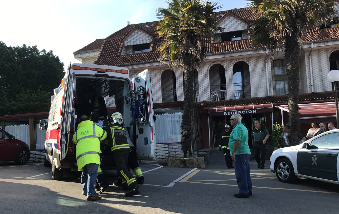 Fuga de gas en un hotel de Isla