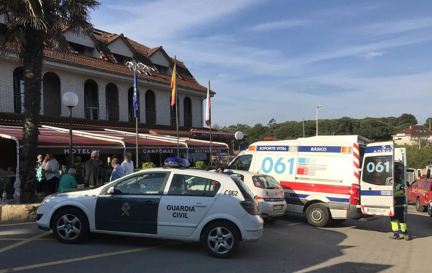 Fuga de gas en un hotel de Isla