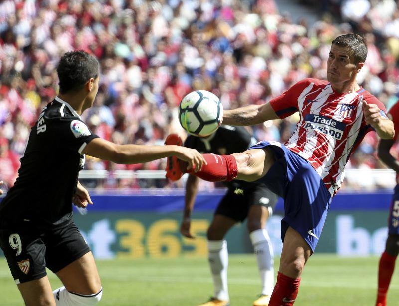 Las mejores imágienes del triunfo del Atlético ante el Sevilla (2-0) en el Wanda Metropolitano