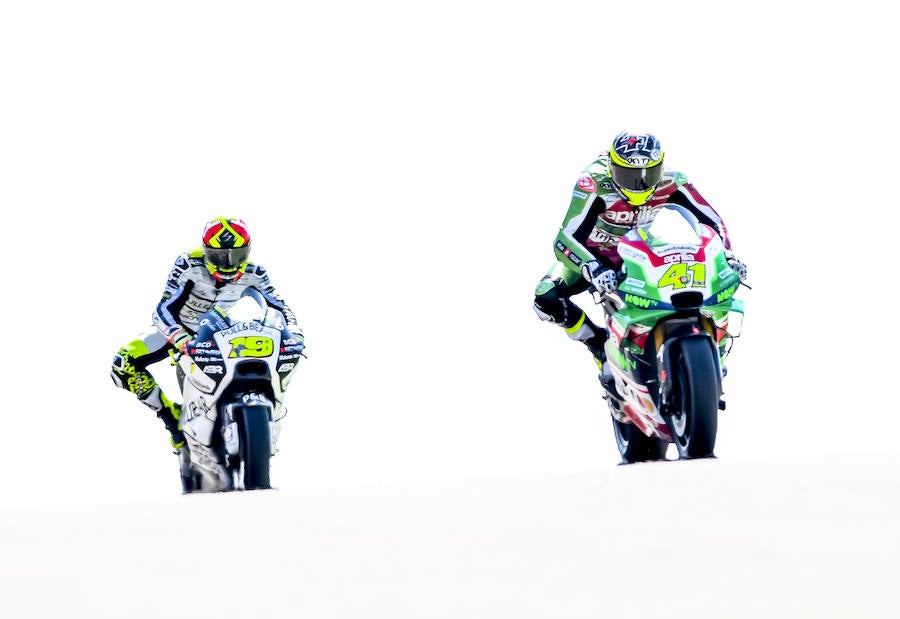 Aleix Espargaró y Álvaro Bautista. 