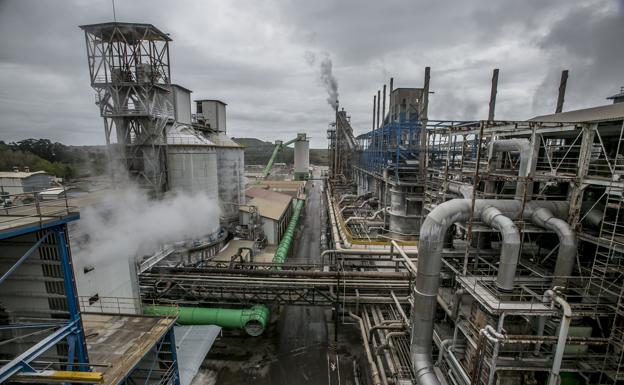 Planta de Solvay situada en Barreda.