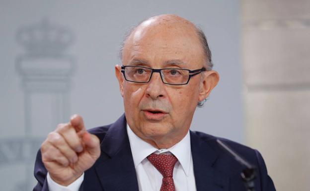 El ministro de Hacienda, Cristóbal Montoro. 