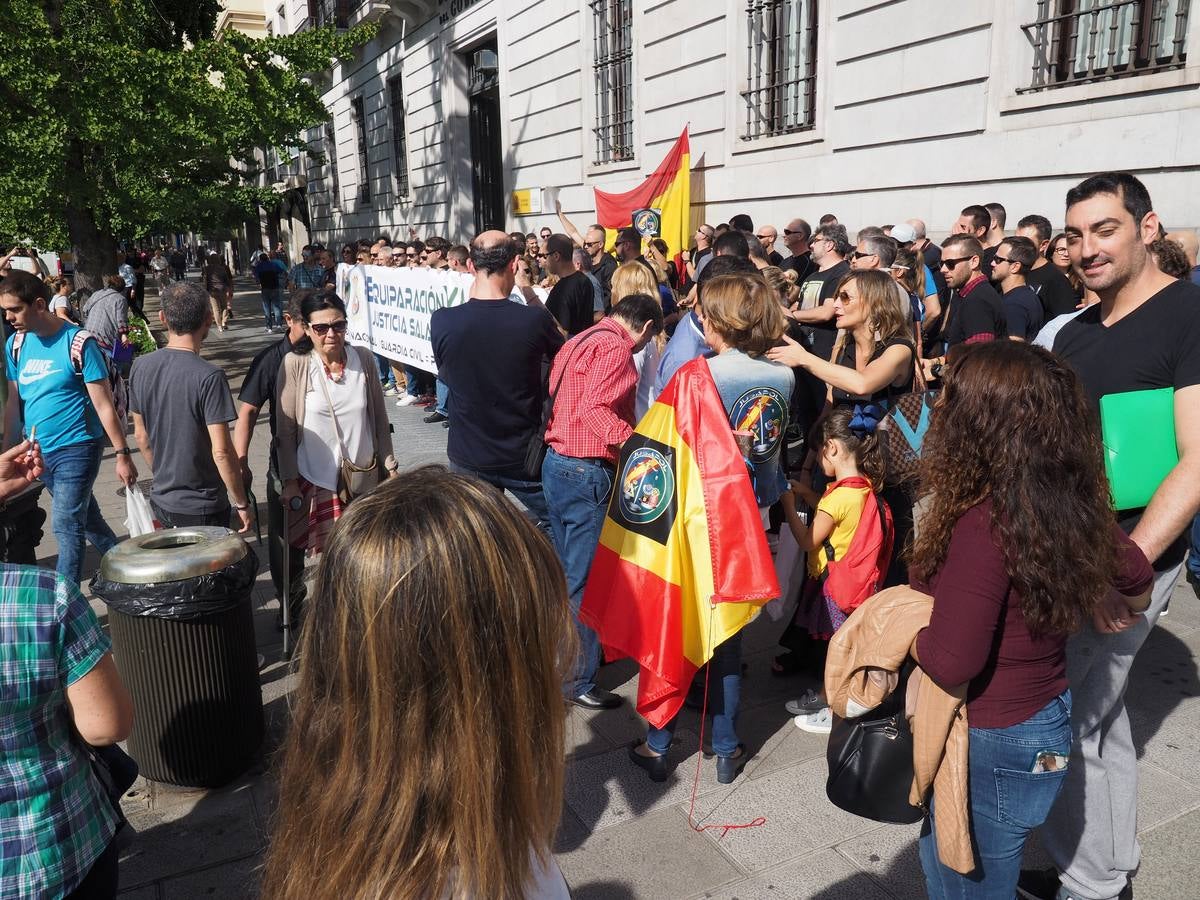 Policías y guardias civiles reclaman en Santander la equiparación salarial con los cuerpos autonómicos