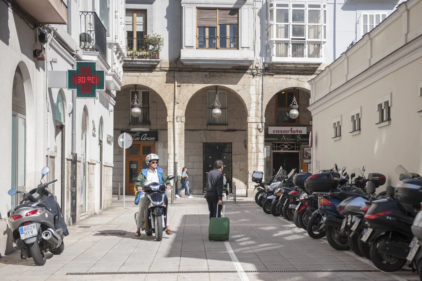 Una invasión de motos en Santander