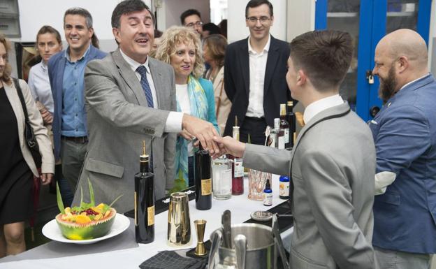 Mañanes, ayer, durante la apertura oficial de curso en Laredo . 