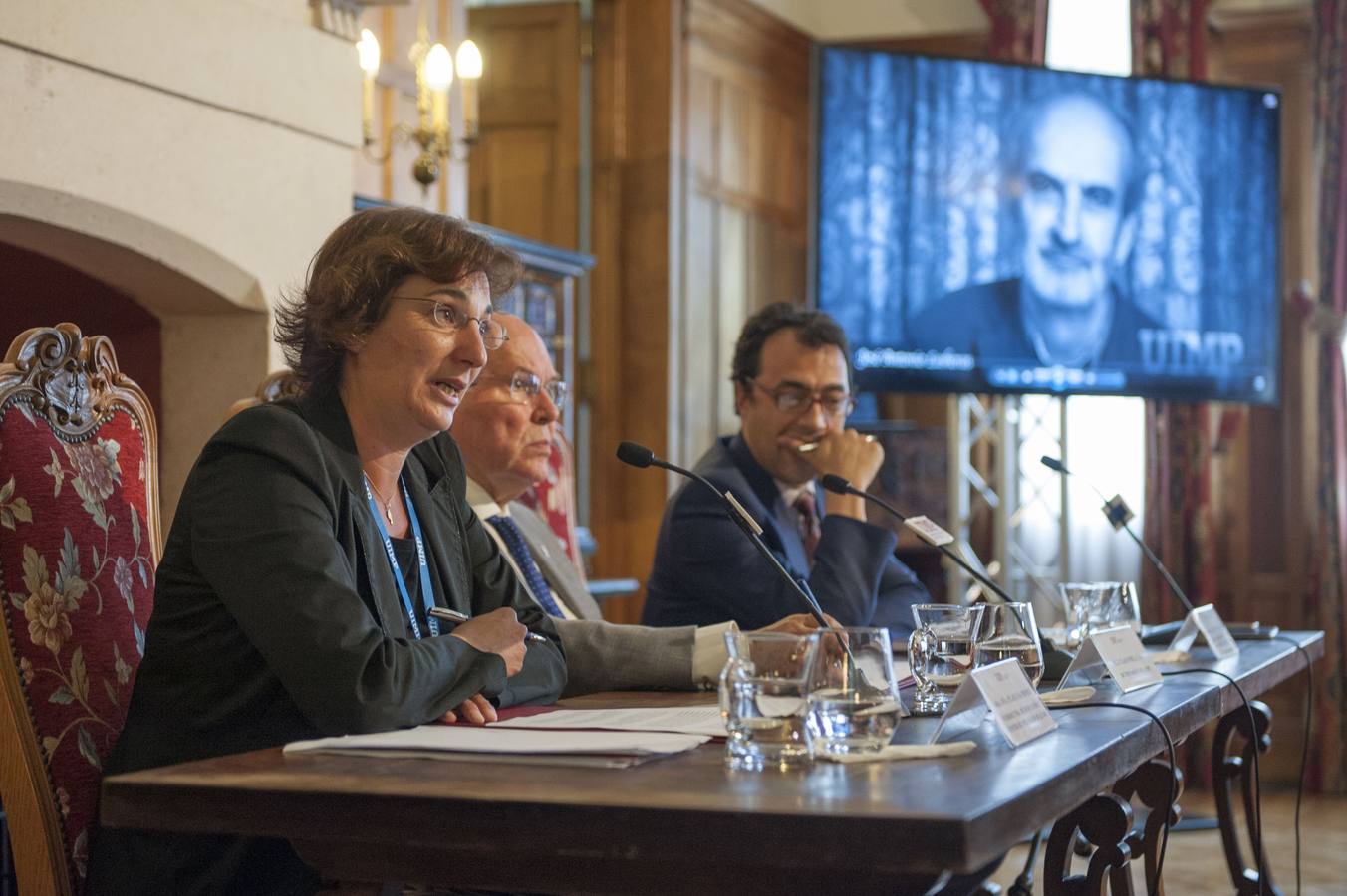 Algunas imágenes que resumen los cinco años de César Nombela al frente de la Universidad Internacional Menéndez Pelayo