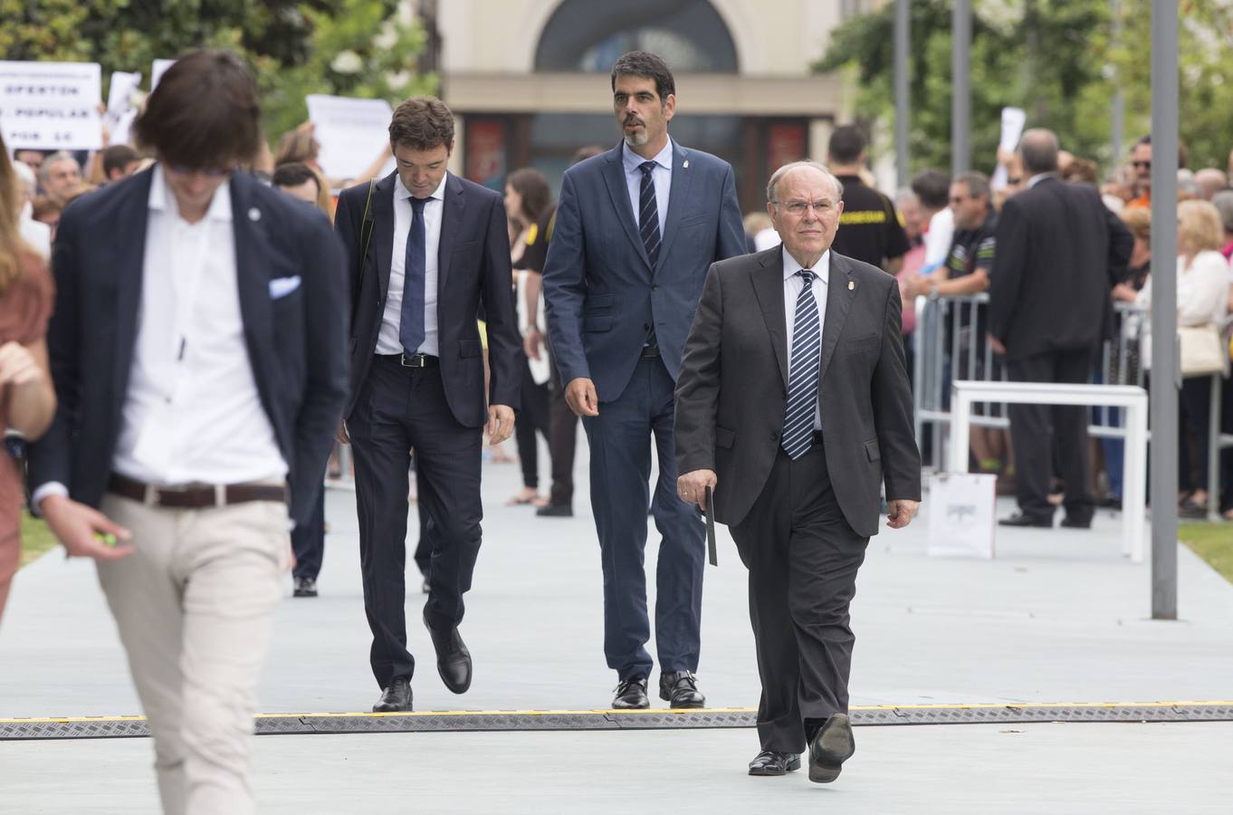 Algunas imágenes que resumen los cinco años de César Nombela al frente de la Universidad Internacional Menéndez Pelayo