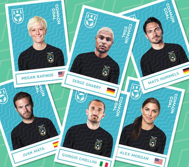 Juan Mata, Giorgio Chiellini, Alex Morgan, Megan Rapinoe, Serge Gnabry y Mats Hummels. 