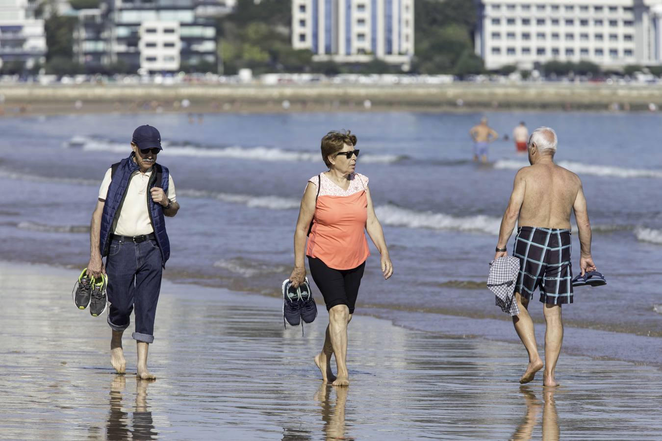 Disfrutando del sol y el calor de octubre en Santander