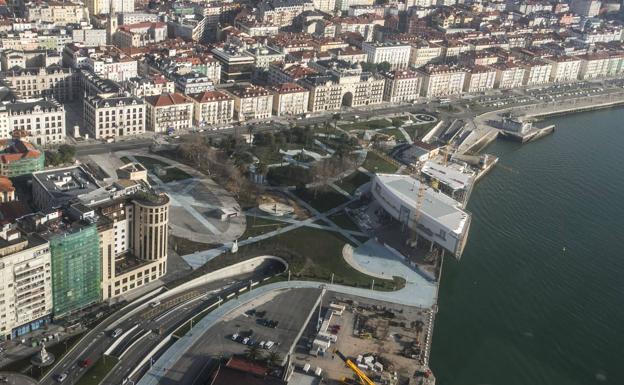 Vista aérea de Santander.