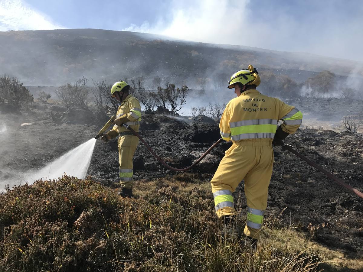 La lucha contra el incendio