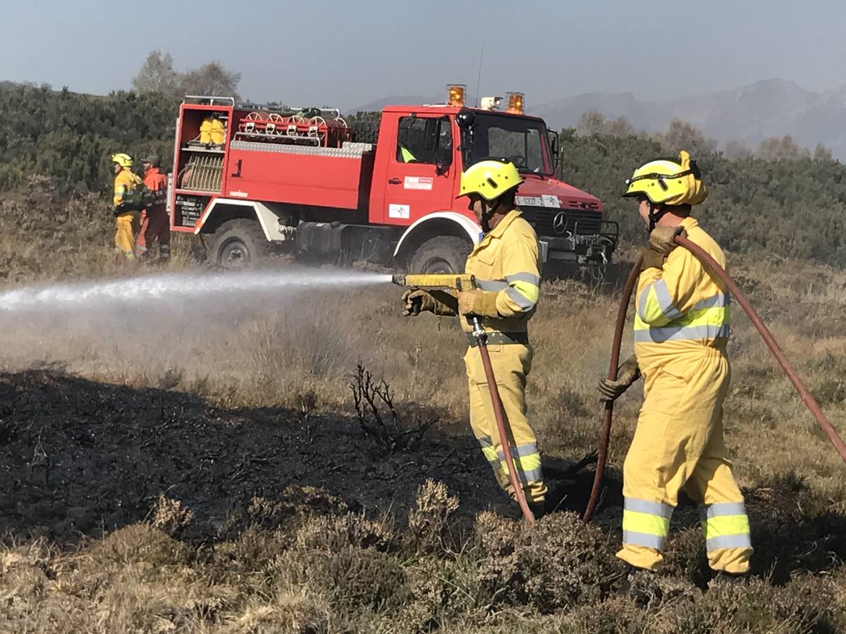 La lucha contra el incendio