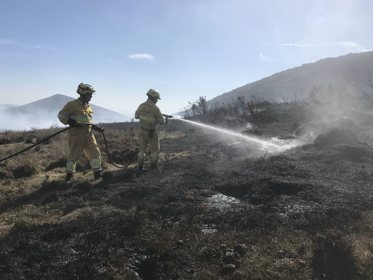 La lucha contra el incendio