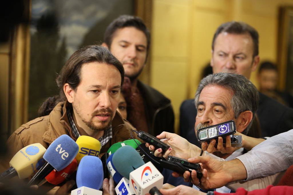 Pablo Iglesias se reúne con Miguel Ángel Revilla