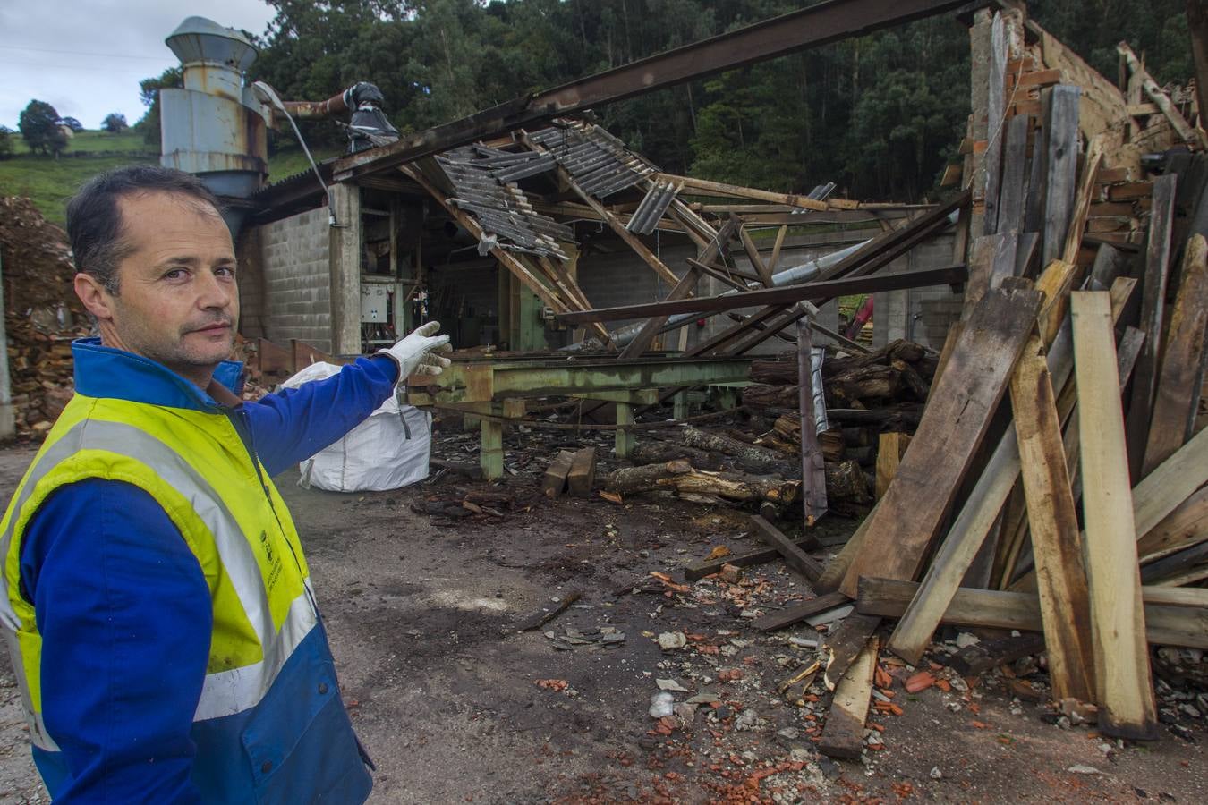 Así ha quedado el barrio de El Calgar, en Liérganes