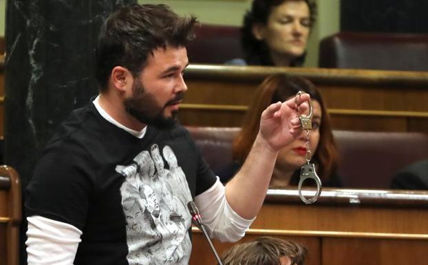 Gabriel Rufián en el Congreso.