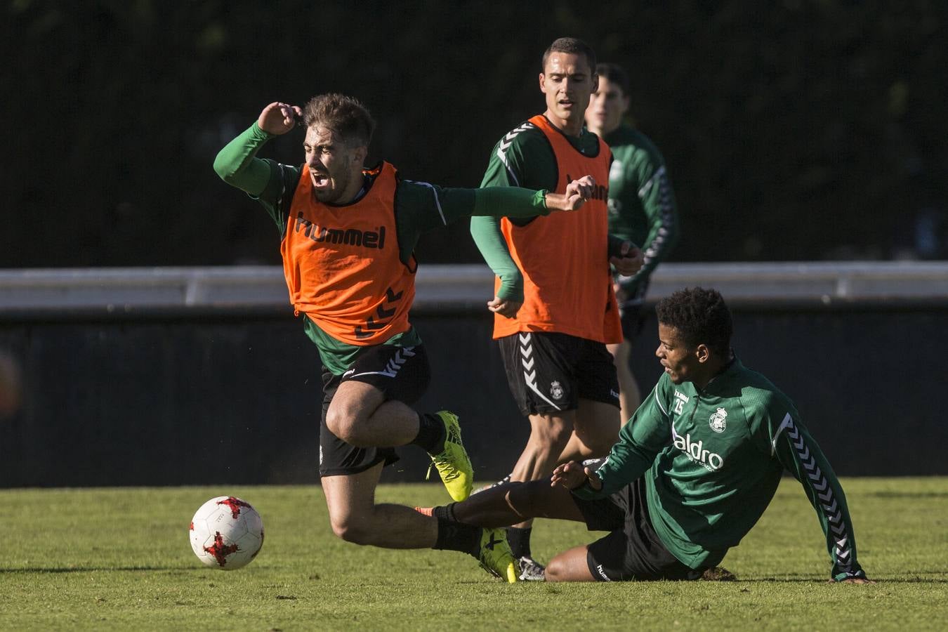 Imágenes del entrenamiento del Racing