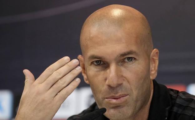 Zinedine Zidane, entrenador del Real Madrid. 