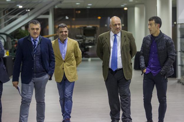 José Carlos Campos, Carlos Martín Coria, José Luis Pérez y Juan Carlos Freire, ayer en El Diario Montañés.