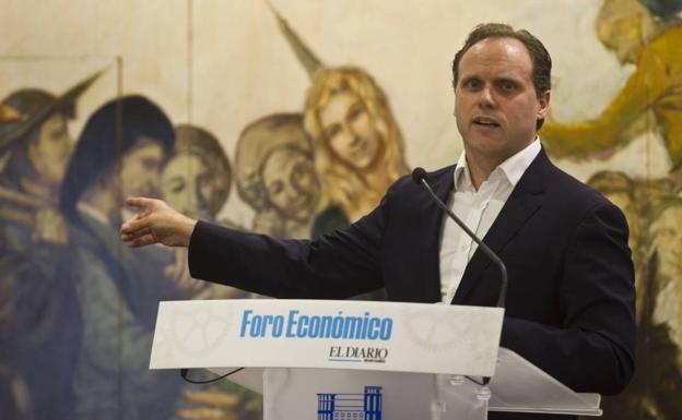 Daniel Lacalle, durante el acto.