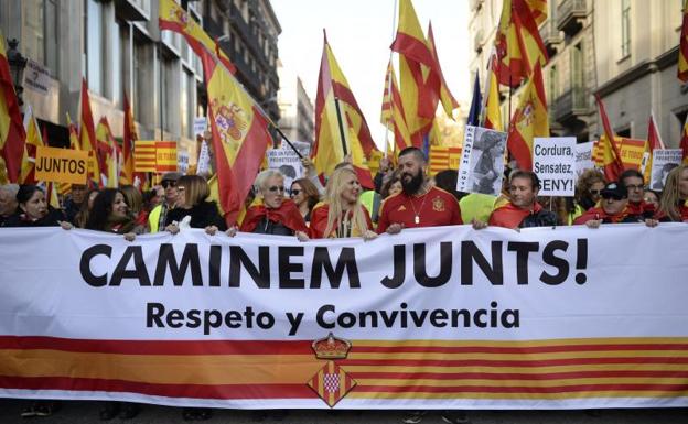 Manifestación en Barcelona.