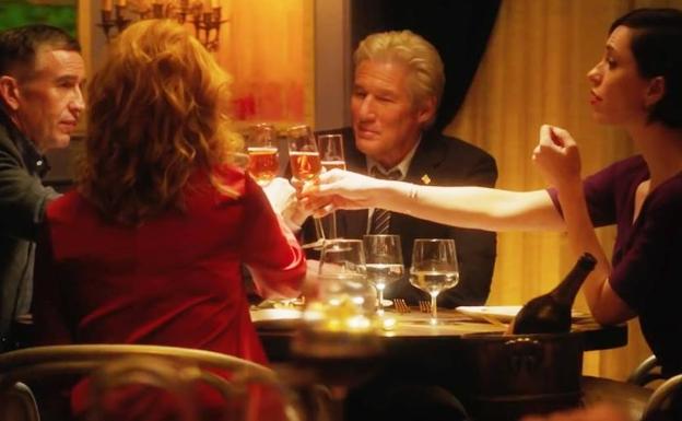 Richard Gere junto al resto del reparto de 'La cena' (2017).