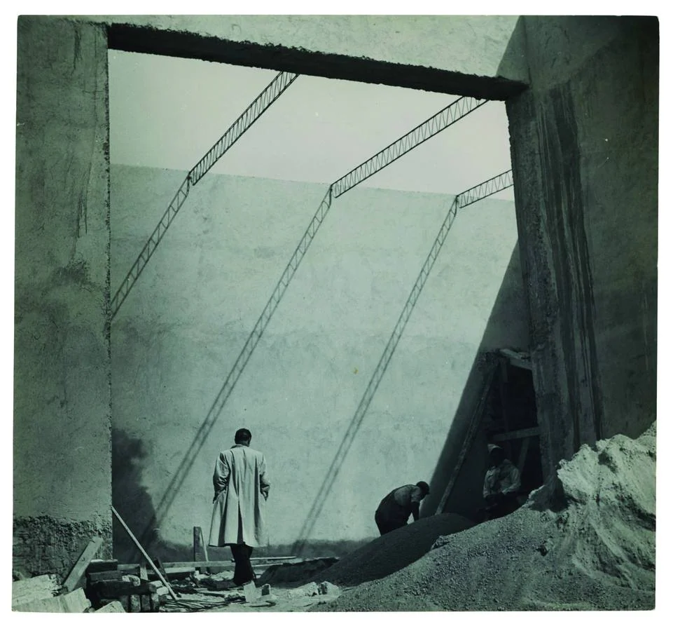 El Eco en construcción, 1952-1953. Archivo Lafuente