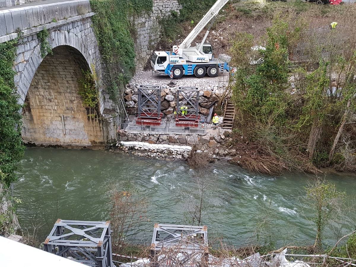 Continúan las obras en el Desfiladero de la Hermida