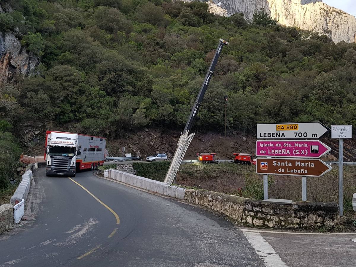 Continúan las obras en el Desfiladero de la Hermida