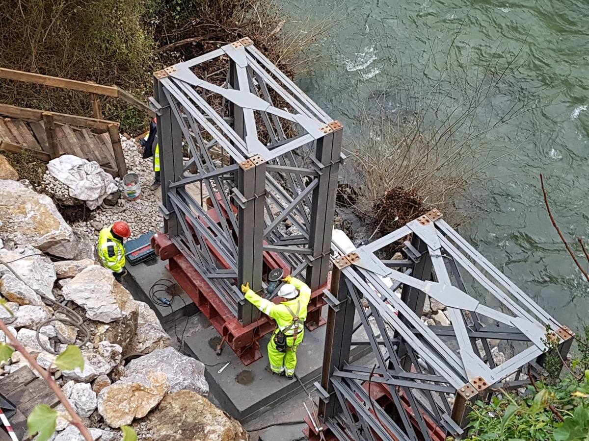 Continúan las obras en el Desfiladero de la Hermida