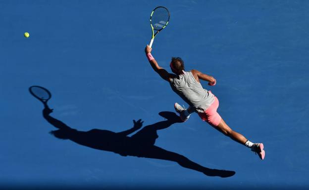 Rafa Nadal, durante el partido ante Mayer.