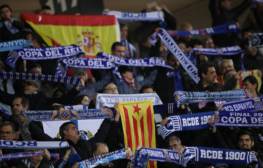 Un tanto de Melendo le dio la victoria al conjunto perico en la ida de cuartos de Copa y dejó en 29 la racha de partidos invicto del Barcelona. 