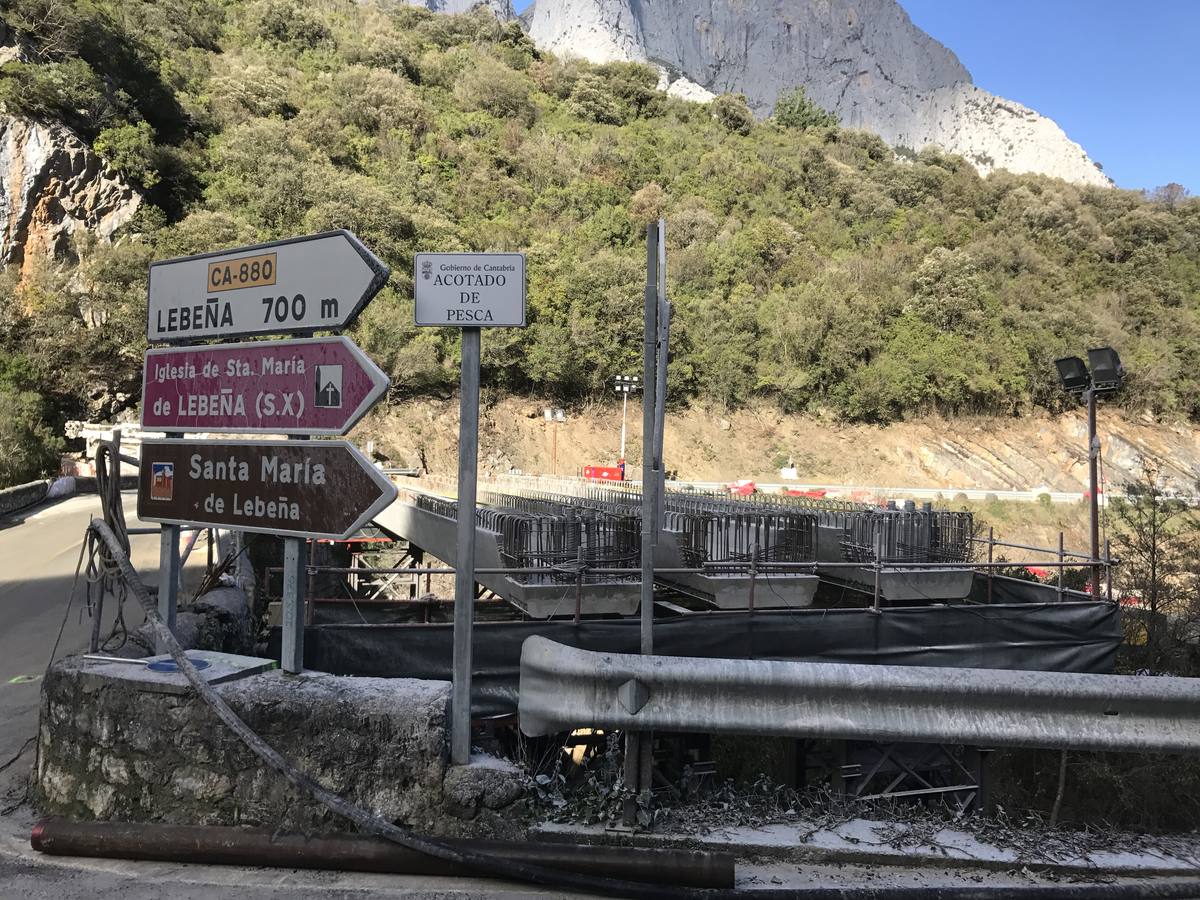 El puente de Lebeña toma forma