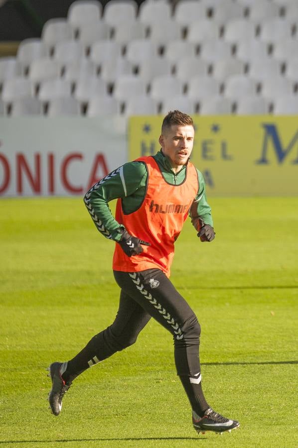 Preparando en El Sardinero el partido ante el Mirandés