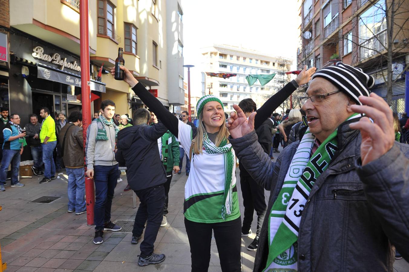 La afición racinguista conquista Miranda