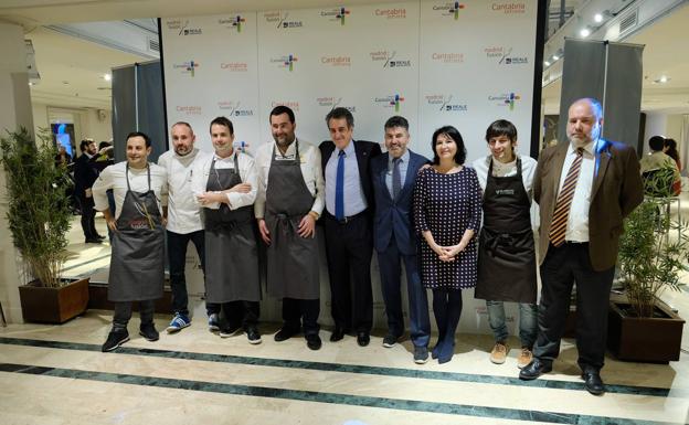 Imagen principal - Cantabria contó con una nutrida representación de profesionales en Madrid Fusión.