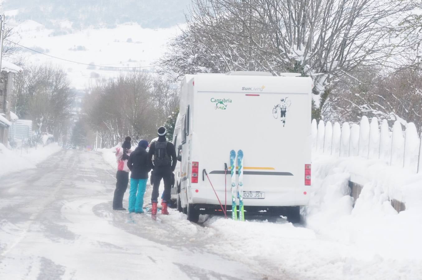 Así han amanecido Reinosa y Alto Campoo