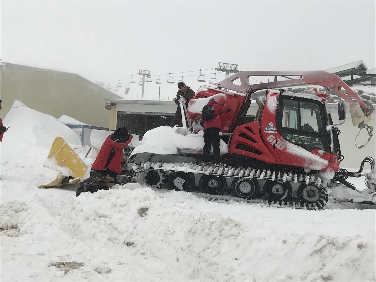 Así han amanecido Reinosa y Alto Campoo