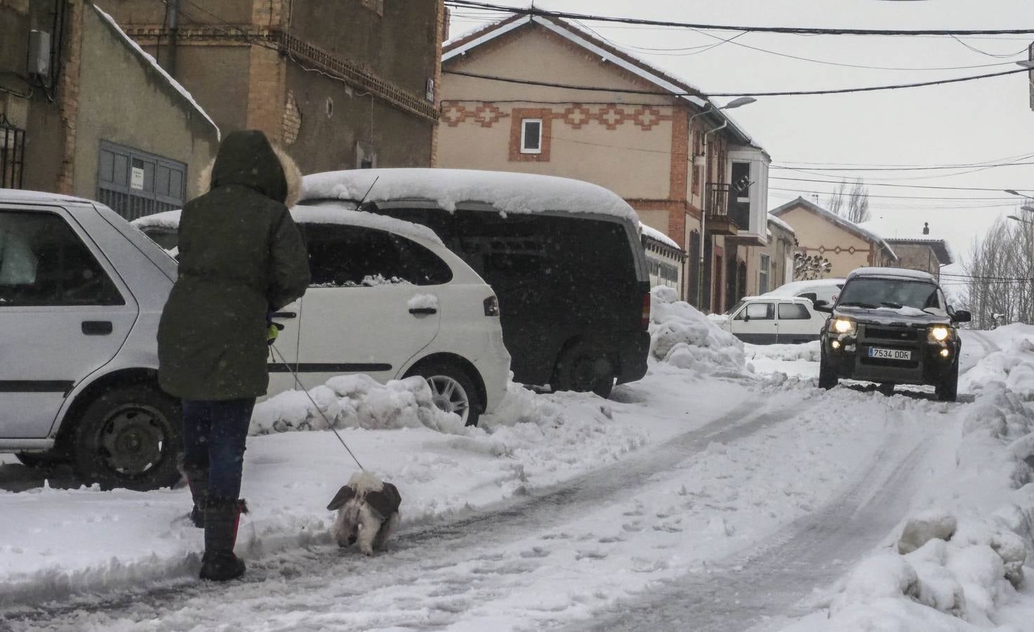 La cota de nieve baja hasta los 300 metros este lunes 5 de febrero, con cortes intermitentes en la A-67 y puertos cerrados