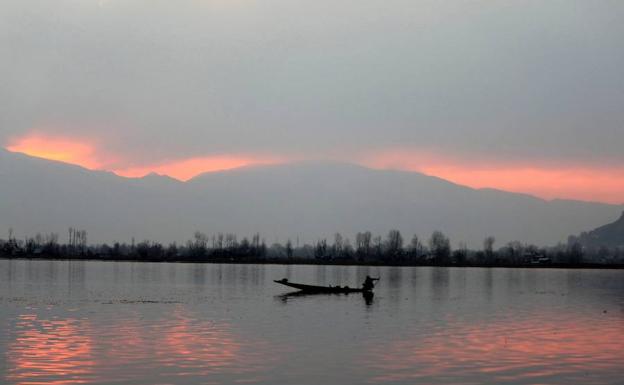 Un lago de la India. 