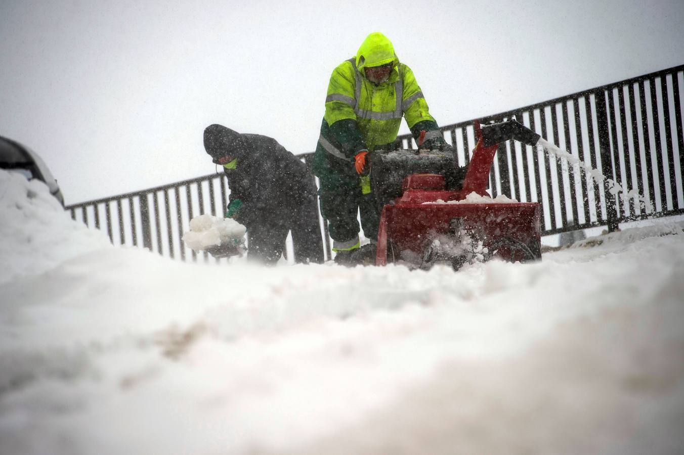 Las imágenes que está dejando el temporal polar en Cantabria