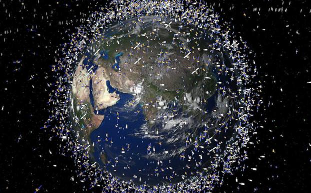 La basura espacial vuelve a crecer en 2017 y alcanza ya los 18.800 fragmentos en órbita
