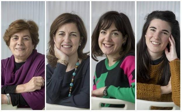 De izquierda a derecha, Teresa Barriuso, Marta García, Paula Navarro y Lorea Romero. 