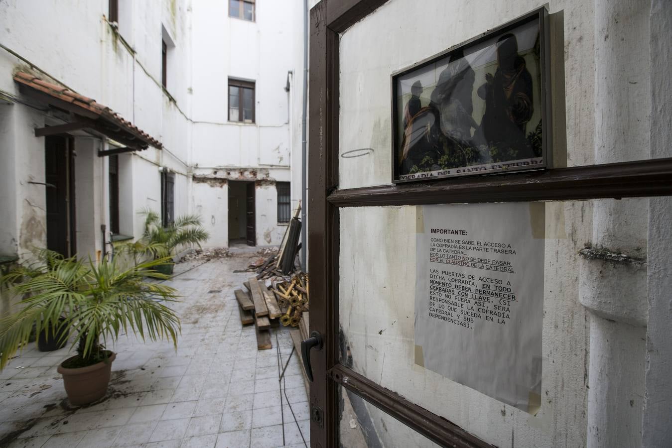 Obras de reforma en la Casa Capitular del Obispado