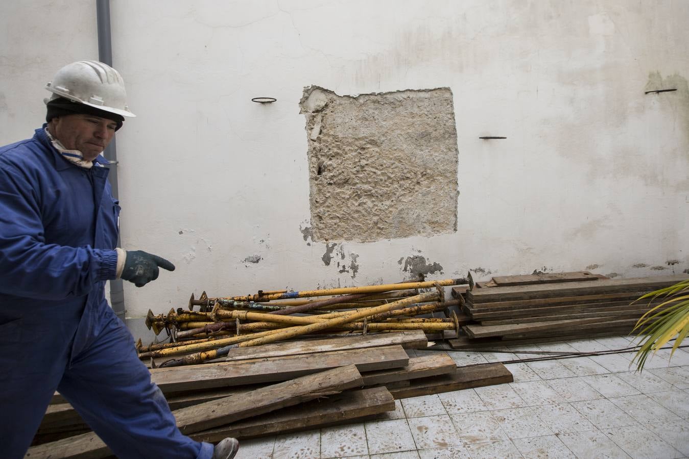 Obras de reforma en la Casa Capitular del Obispado