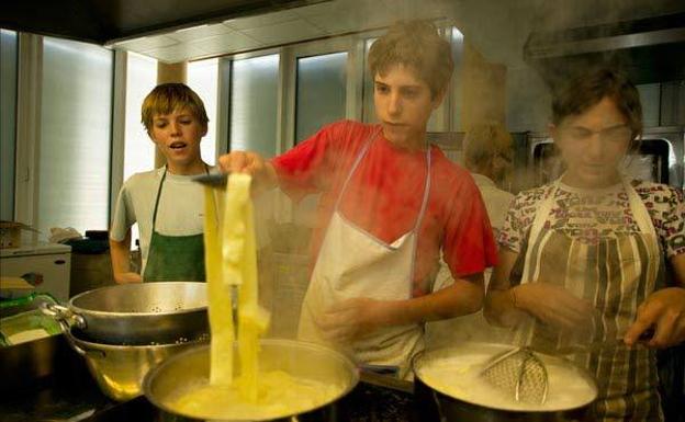 Pequeños cocineros en el Laboratorio Ciudadano