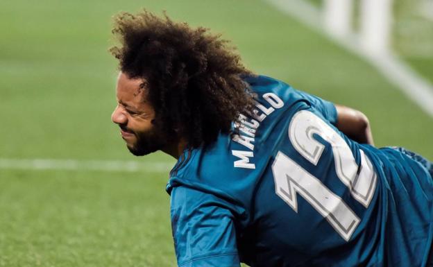 Marcelo se lesionó ante el Betis. 